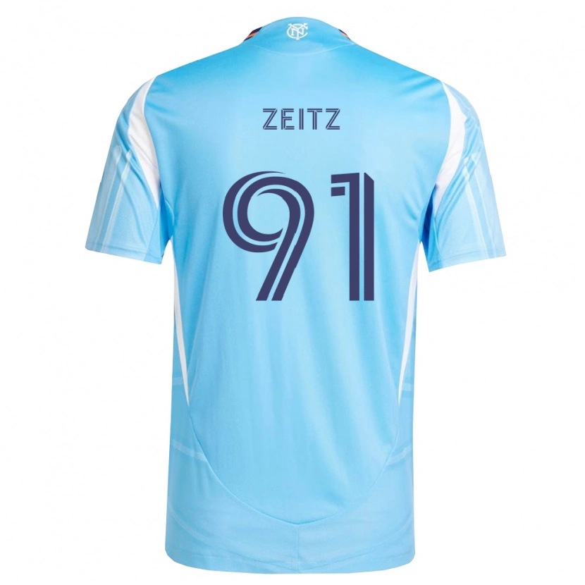 Danxen Mujer Camiseta Uriel Zeitz #91 Azul Cielo Blanco 1ª Equipación 2026/27 La Camisa México