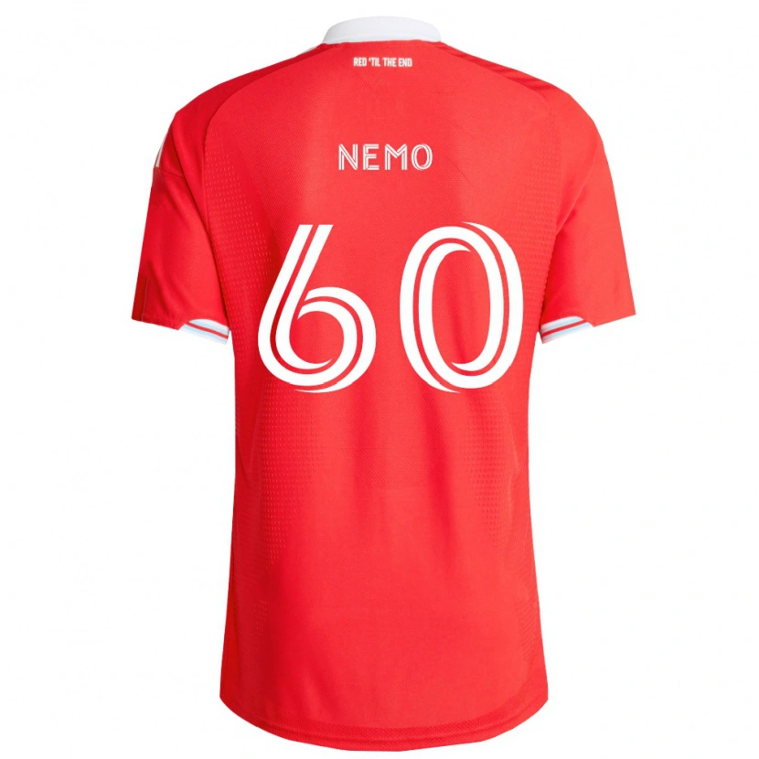 Danxen Mujer Camiseta Jason Nemo #60 Rojo Azul Profundo Blanco 1ª Equipación 2026/27 La Camisa México