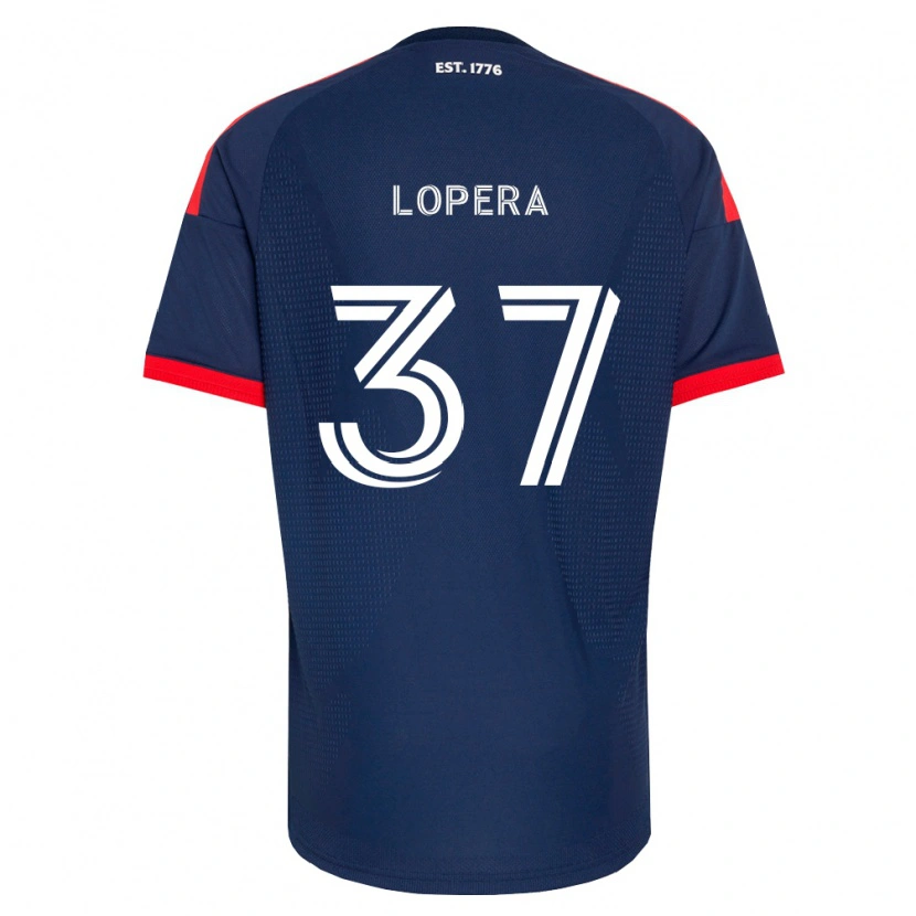 Danxen Mujer Camiseta Steban Lopera #37 Azul Real Rojo Blanco 1ª Equipación 2026/27 La Camisa México