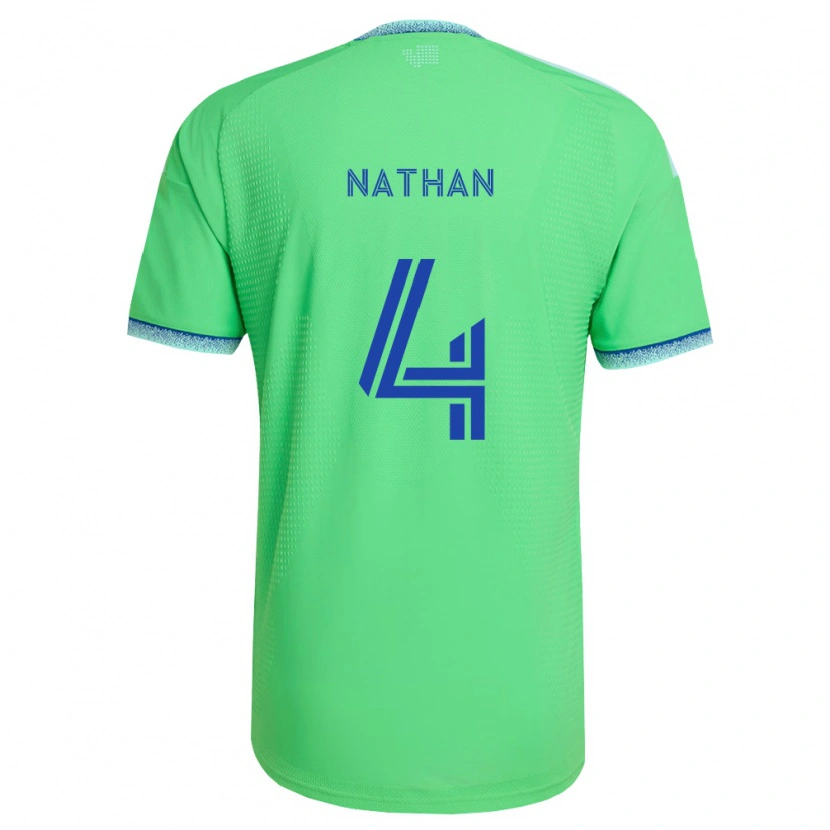 Danxen Mujer Camiseta Nathan #4 Verde Azul Claro 1ª Equipación 2026/27 La Camisa México