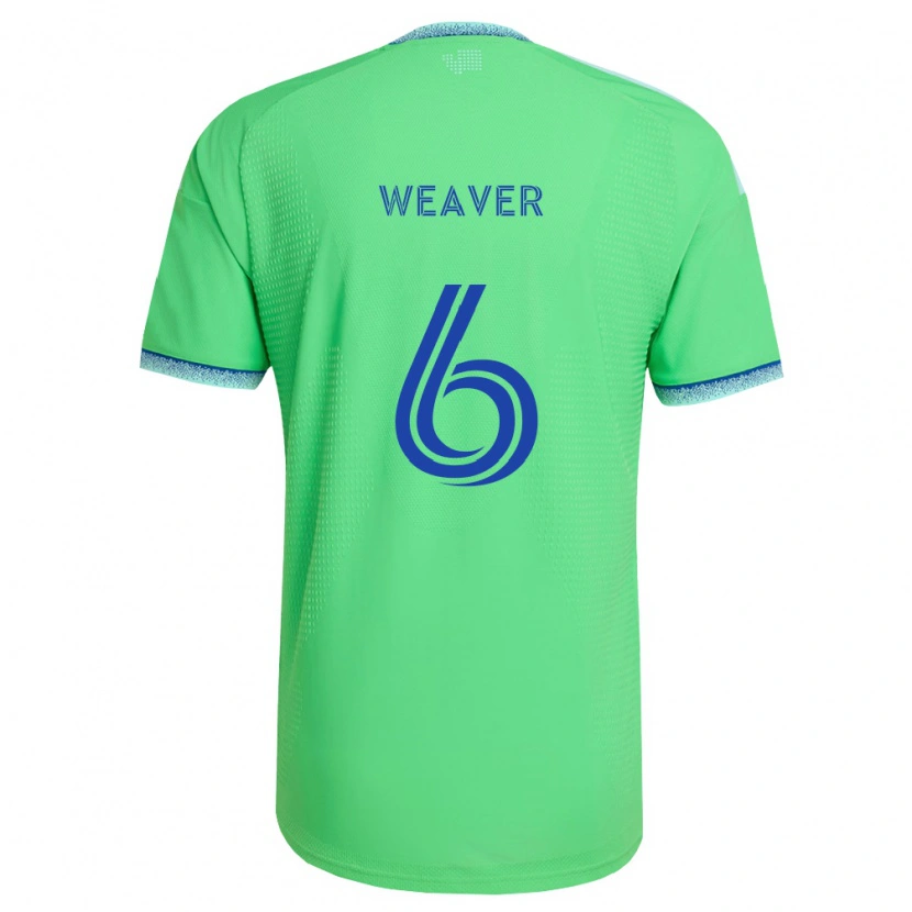 Danxen Mujer Camiseta Morgan Weaver #6 Verde Azul Claro 1ª Equipación 2026/27 La Camisa México