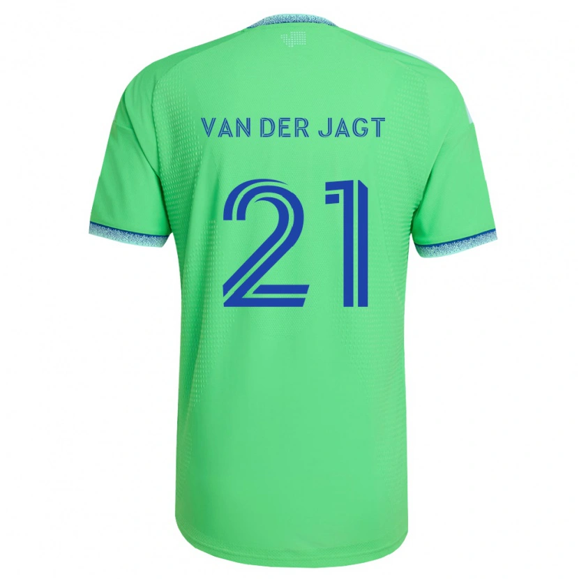 Danxen Mujer Camiseta Olivia Van Der Jagt #21 Verde Azul Claro 1ª Equipación 2026/27 La Camisa México
