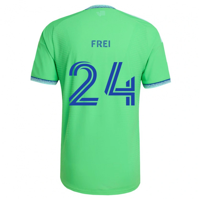 Danxen Mujer Camiseta Stefan Frei #24 Verde Azul Claro 1ª Equipación 2026/27 La Camisa México