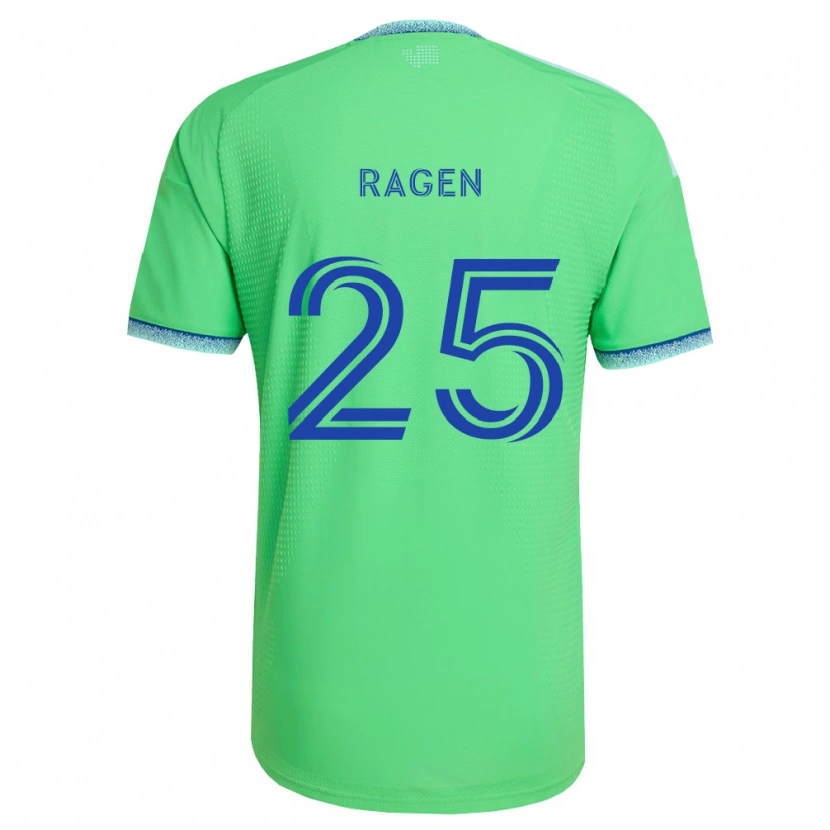Danxen Mujer Camiseta Jackson Ragen #25 Verde Azul Claro 1ª Equipación 2026/27 La Camisa México
