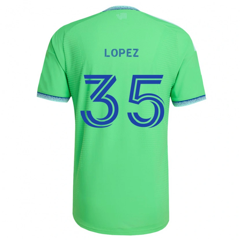 Danxen Mujer Camiseta Antino Lopez #35 Verde Azul Claro 1ª Equipación 2026/27 La Camisa México