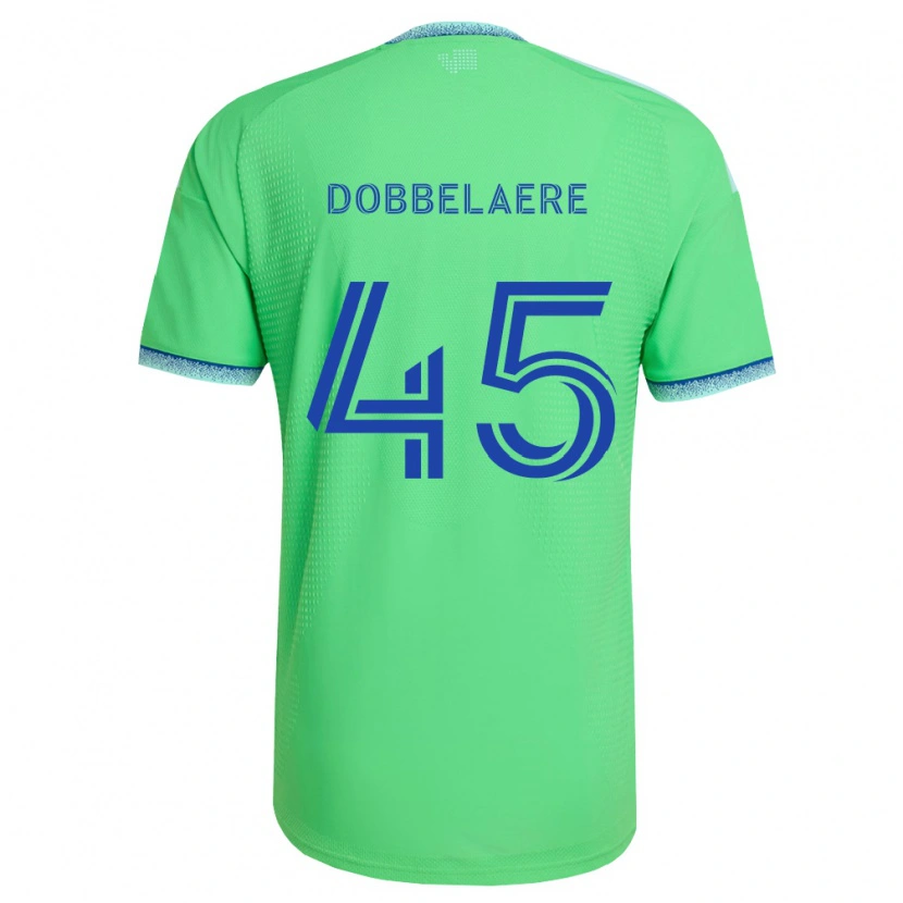 Danxen Mujer Camiseta Ethan Dobbelaere #45 Verde Azul Claro 1ª Equipación 2026/27 La Camisa México