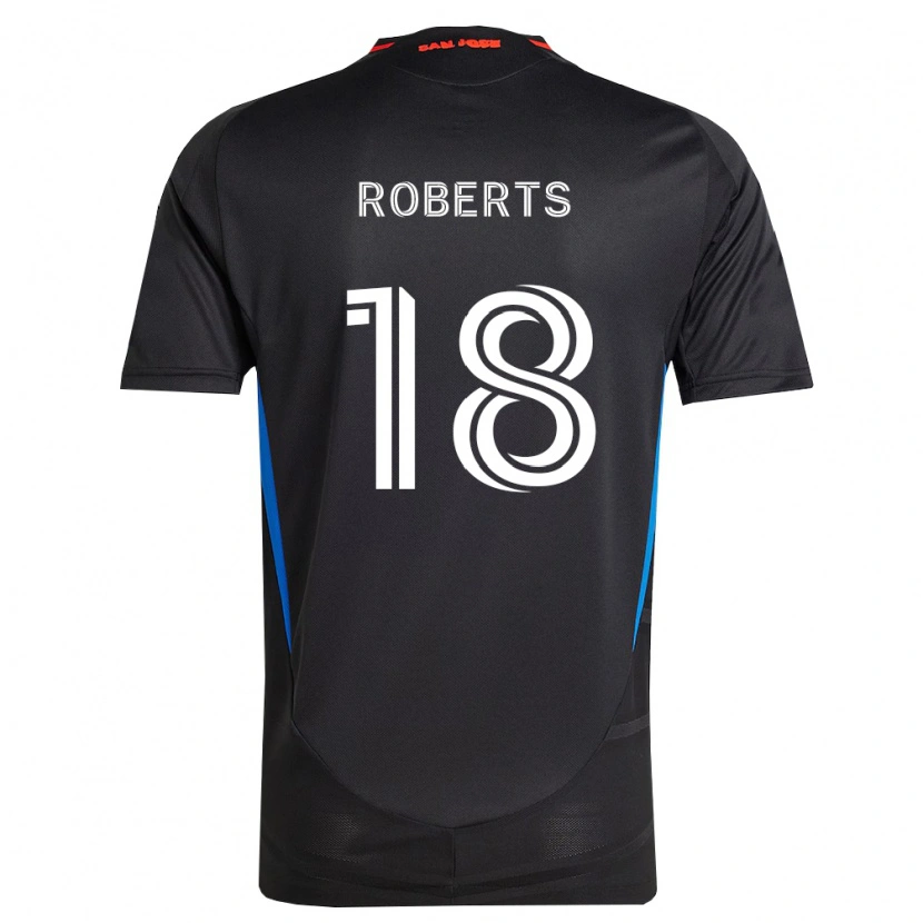 Danxen Mujer Camiseta Reid Roberts #18 Azul Blanco Negro 1ª Equipación 2026/27 La Camisa México