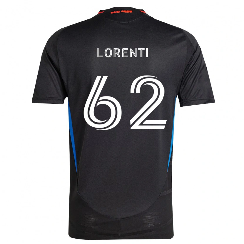 Danxen Mujer Camiseta Dominic Lorenti #62 Azul Blanco Negro 1ª Equipación 2026/27 La Camisa México