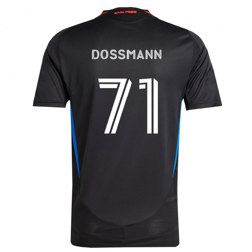 Danxen Mujer Camiseta Niklas Dossmann #71 Azul Blanco Negro 1ª Equipación 2026/27 La Camisa México