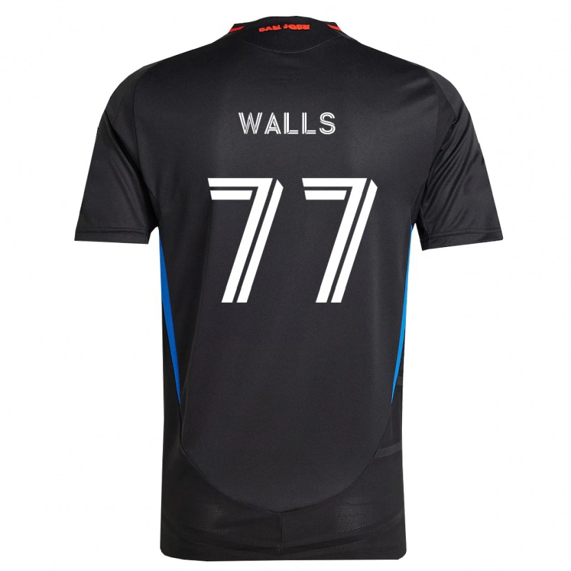 Danxen Mujer Camiseta Casey Walls #77 Azul Blanco Negro 1ª Equipación 2026/27 La Camisa México