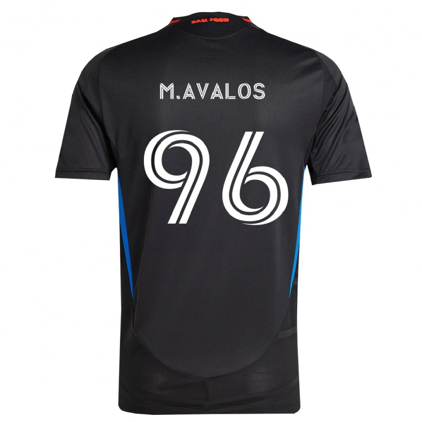 Danxen Mujer Camiseta Marcelo Ávalos #96 Azul Blanco Negro 1ª Equipación 2026/27 La Camisa México