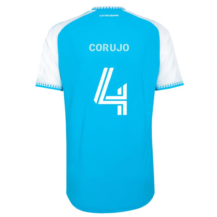 Danxen Mujer Camiseta Guzmán Corujo #4 Azul Cielo Blanco Negro 1ª Equipación 2026/27 La Camisa México