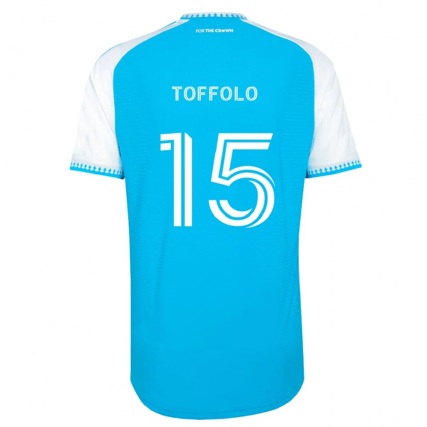 Danxen Mujer Camiseta Harry Toffolo #15 Azul Cielo Blanco Negro 1ª Equipación 2026/27 La Camisa México