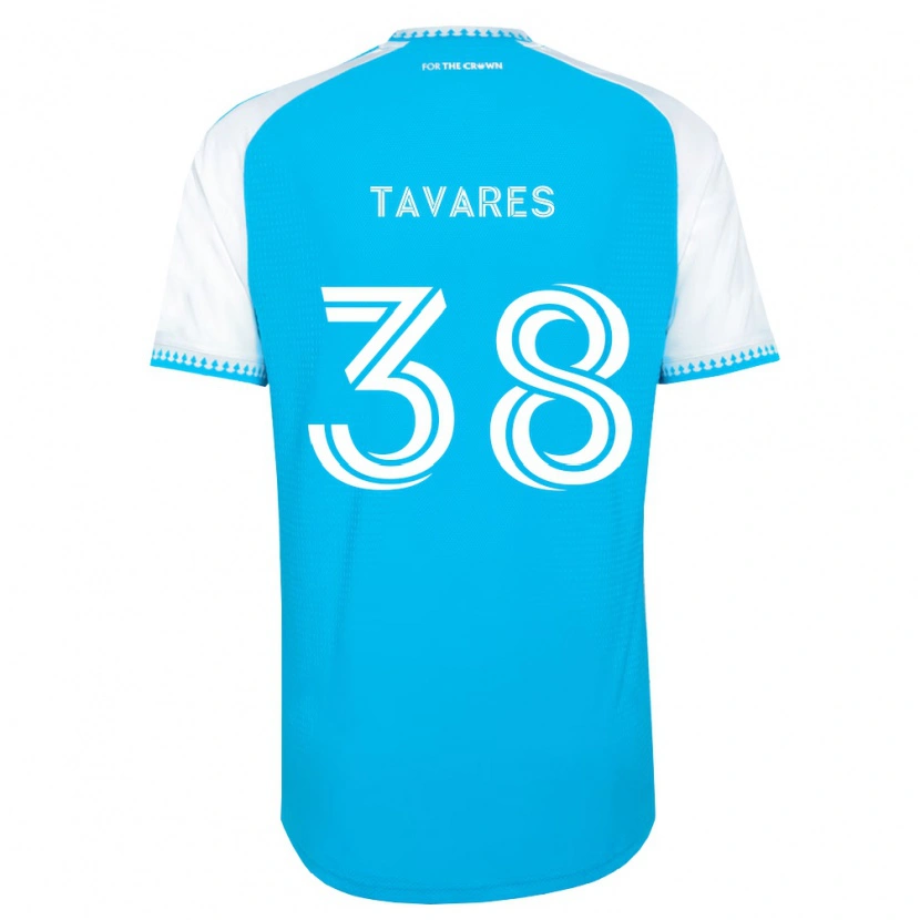 Danxen Mujer Camiseta Iuri Tavares #38 Azul Cielo Blanco Negro 1ª Equipación 2026/27 La Camisa México