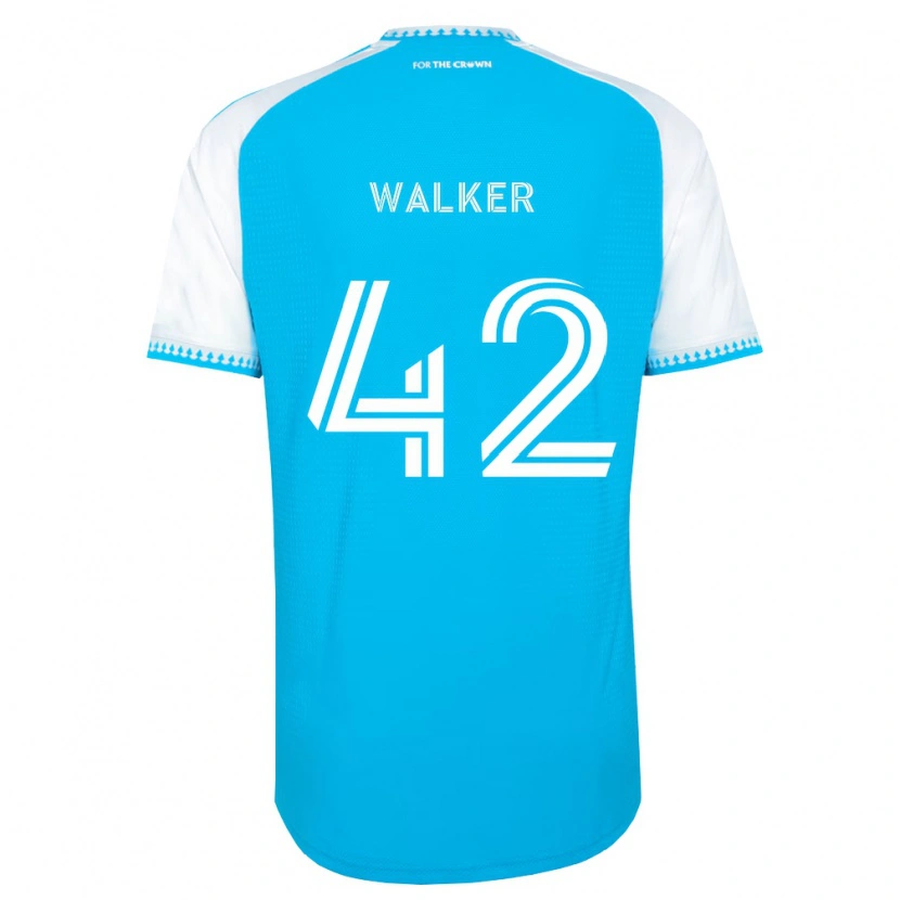 Danxen Mujer Camiseta Isaac Walker #42 Azul Cielo Blanco Negro 1ª Equipación 2026/27 La Camisa México