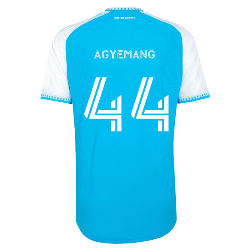 Danxen Mujer Camiseta Morrison Agyemang #44 Azul Cielo Blanco Negro 1ª Equipación 2026/27 La Camisa México