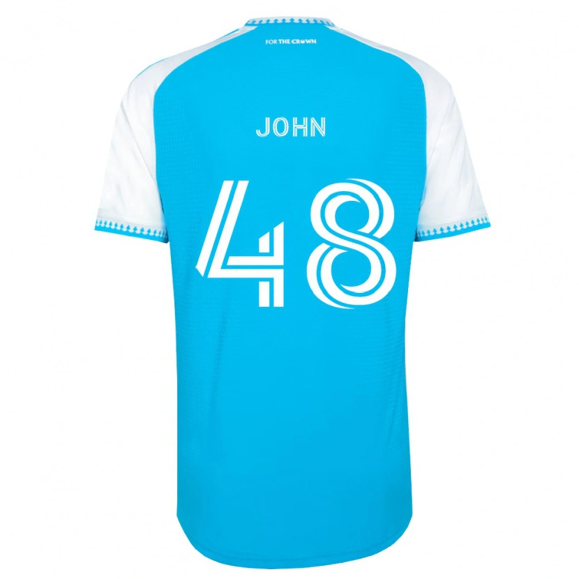 Danxen Mujer Camiseta Aron John #48 Azul Cielo Blanco Negro 1ª Equipación 2026/27 La Camisa México