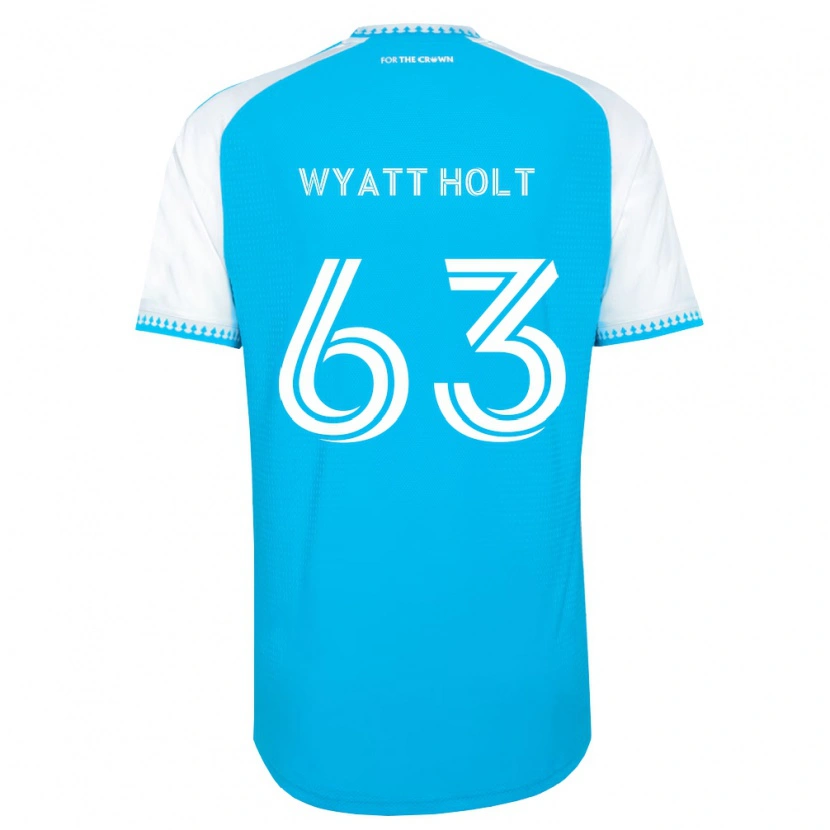 Danxen Mujer Camiseta Wyatt Holt #63 Azul Cielo Blanco Negro 1ª Equipación 2026/27 La Camisa México