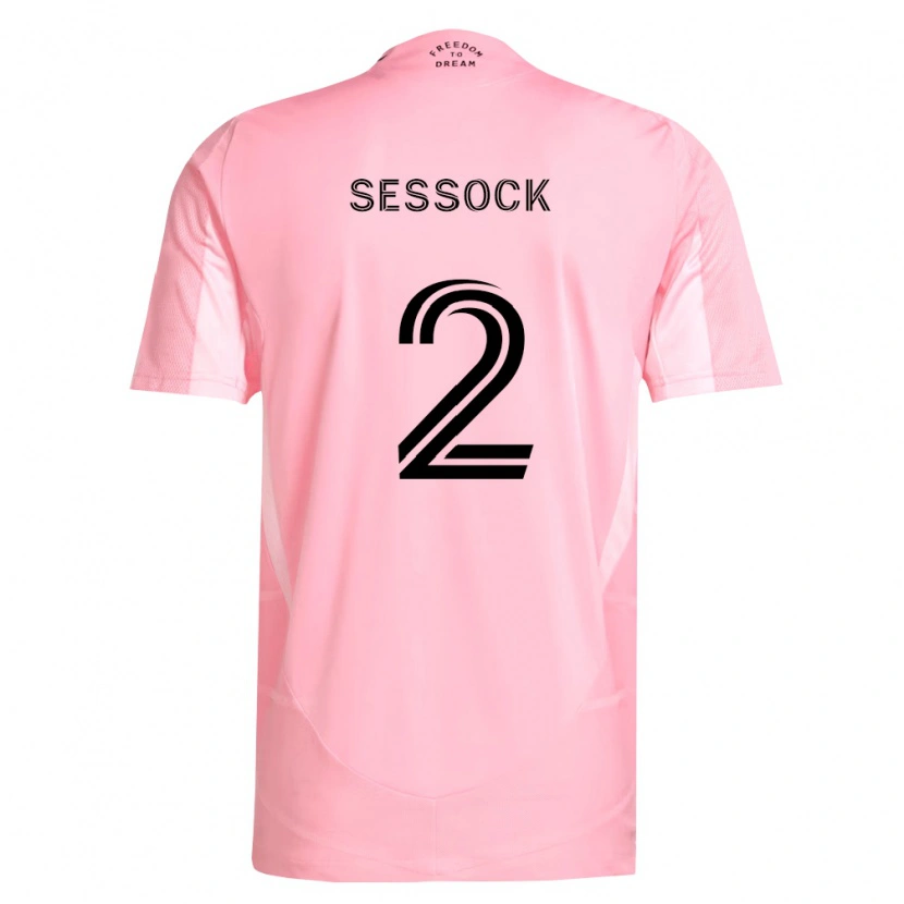 Danxen Mujer Camiseta Nykolas Sessock #2 Rosa Negro 1ª Equipación 2026/27 La Camisa México