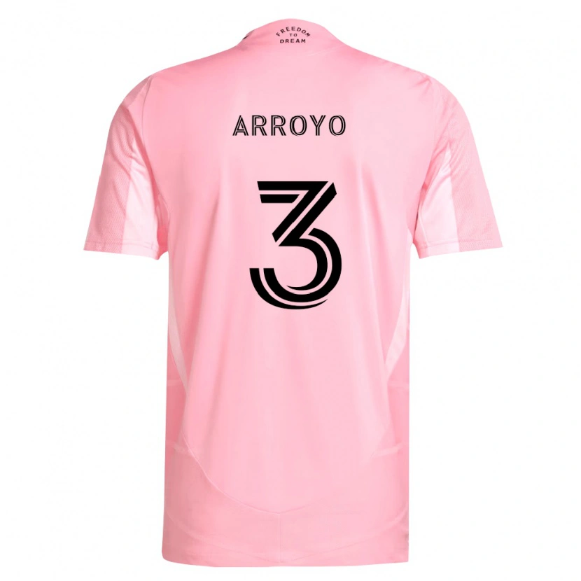 Danxen Mujer Camiseta Dixon Arroyo #3 Rosa Negro 1ª Equipación 2026/27 La Camisa México