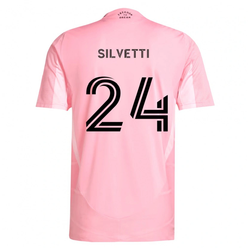 Danxen Mujer Camiseta Mateo Silvetti #24 Rosa Negro 1ª Equipación 2026/27 La Camisa México