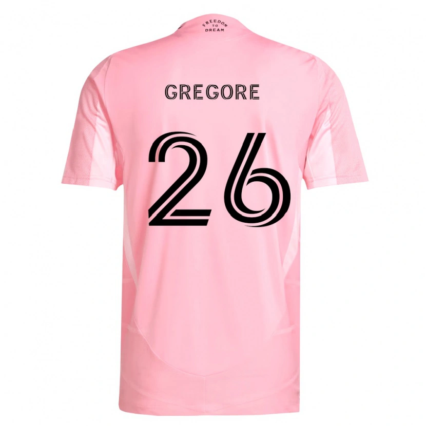 Danxen Mujer Camiseta Gregore #26 Rosa Negro 1ª Equipación 2026/27 La Camisa México