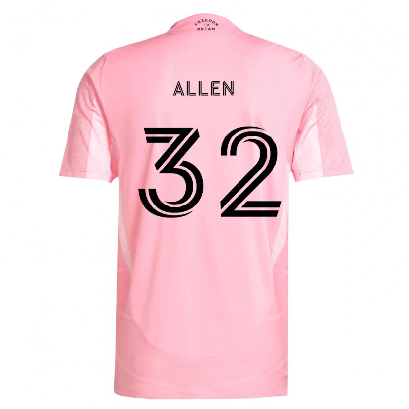 Danxen Mujer Camiseta Noah Allen #32 Rosa Negro 1ª Equipación 2026/27 La Camisa México