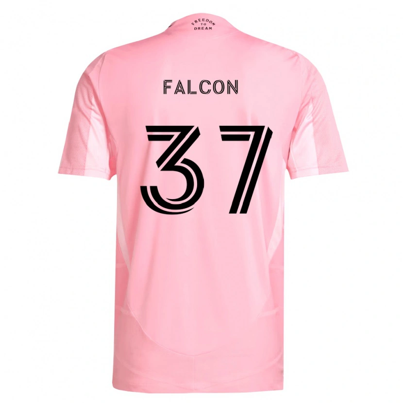 Danxen Mujer Camiseta Maximiliano Falcón #37 Rosa Negro 1ª Equipación 2026/27 La Camisa México