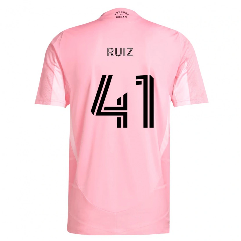 Danxen Mujer Camiseta David Ruíz #41 Rosa Negro 1ª Equipación 2026/27 La Camisa México