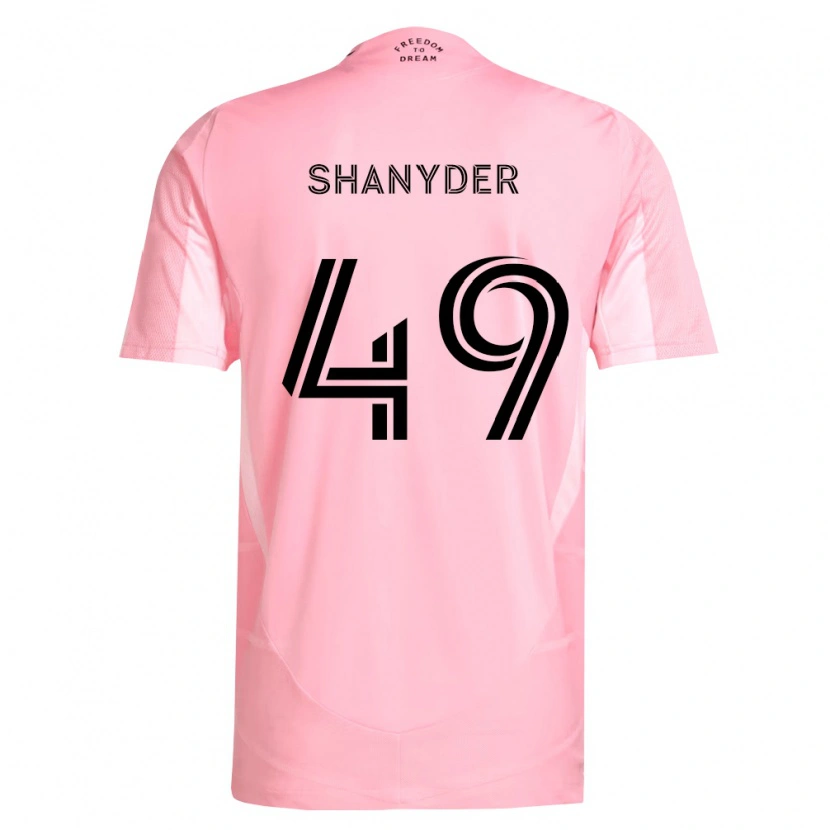 Danxen Mujer Camiseta Shanyder Borgelin #49 Rosa Negro 1ª Equipación 2026/27 La Camisa México