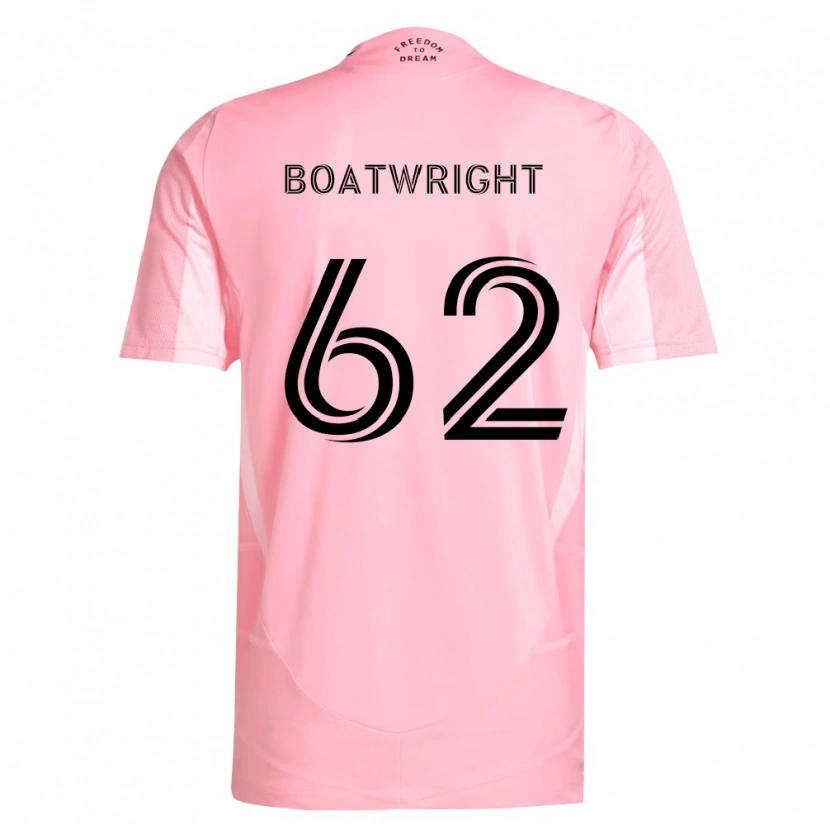 Danxen Mujer Camiseta Israel Boatwright #62 Rosa Negro 1ª Equipación 2026/27 La Camisa México