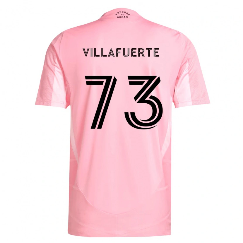 Danxen Mujer Camiseta Kendry Villafuerte #73 Rosa Negro 1ª Equipación 2026/27 La Camisa México