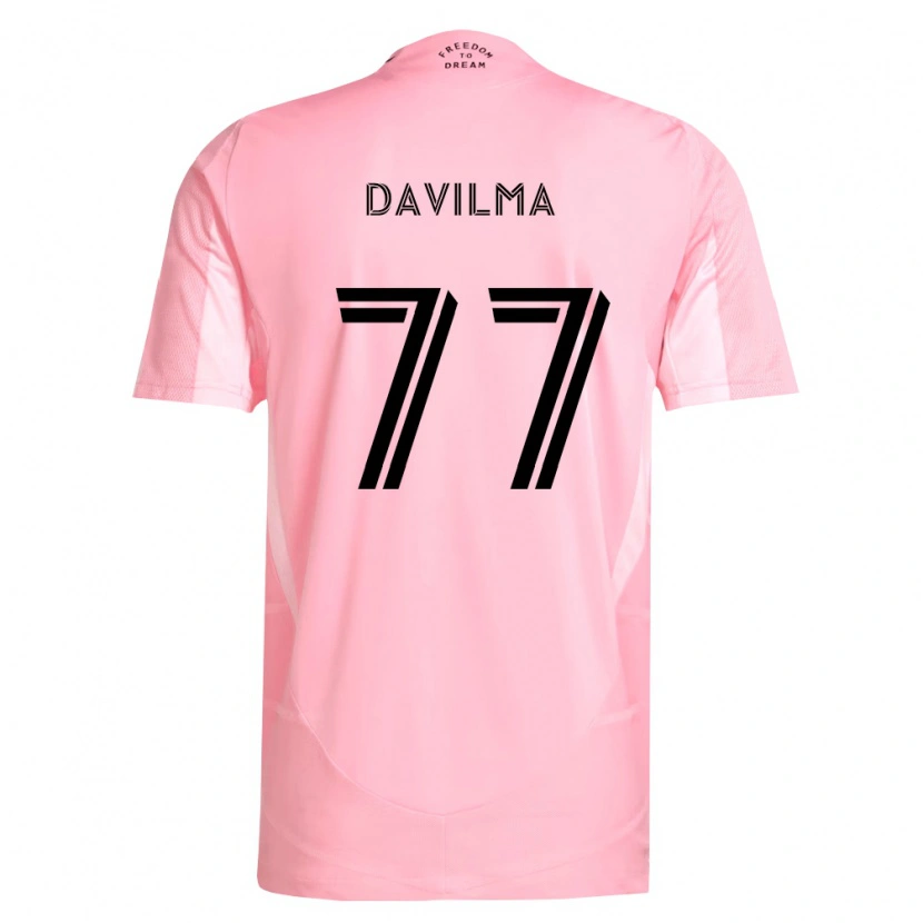 Danxen Mujer Camiseta Kensly Davilma #77 Rosa Negro 1ª Equipación 2026/27 La Camisa México