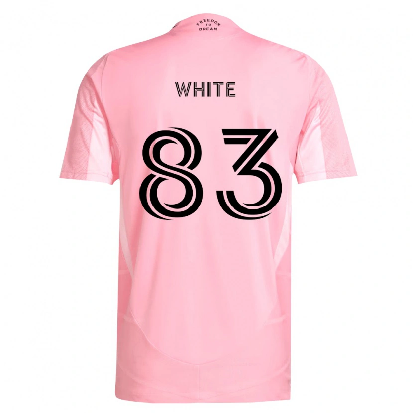 Danxen Mujer Camiseta Rondell White #83 Rosa Negro 1ª Equipación 2026/27 La Camisa México