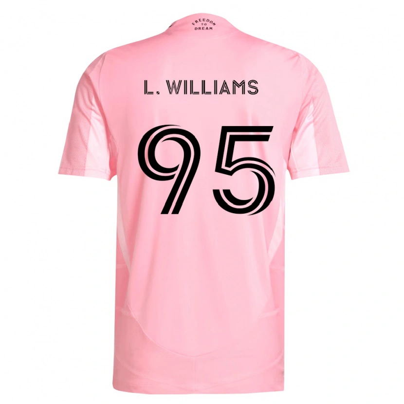 Danxen Mujer Camiseta Levi Williams #95 Rosa Negro 1ª Equipación 2026/27 La Camisa México