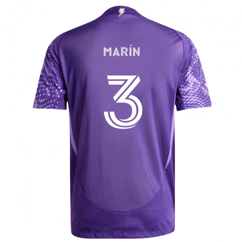 Danxen Mujer Camiseta Adrián Marín #3 Morado Blanco 1ª Equipación 2026/27 La Camisa México