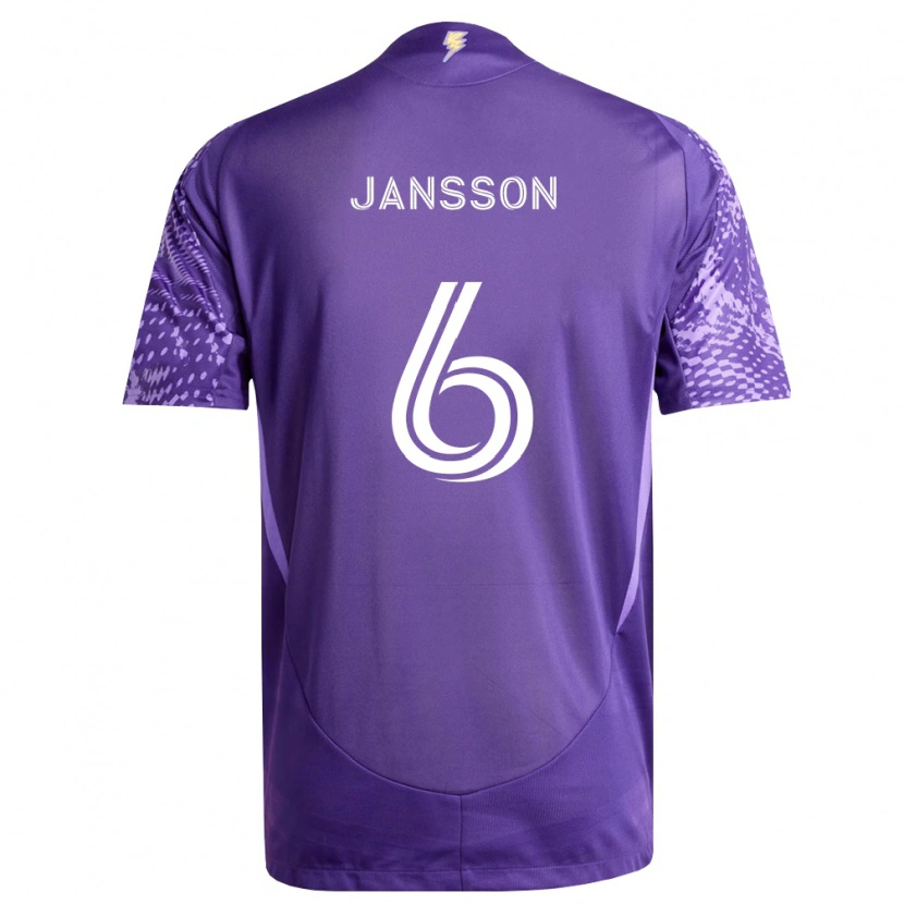 Danxen Mujer Camiseta Robin Jansson #6 Morado Blanco 1ª Equipación 2026/27 La Camisa México