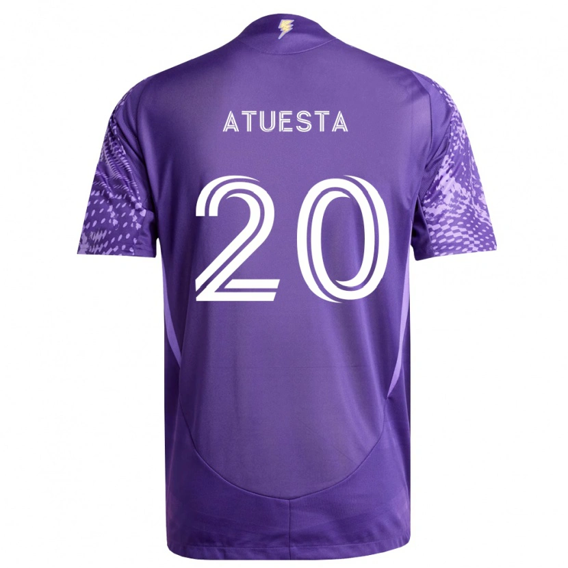 Danxen Mujer Camiseta Eduard Atuesta #20 Morado Blanco 1ª Equipación 2026/27 La Camisa México