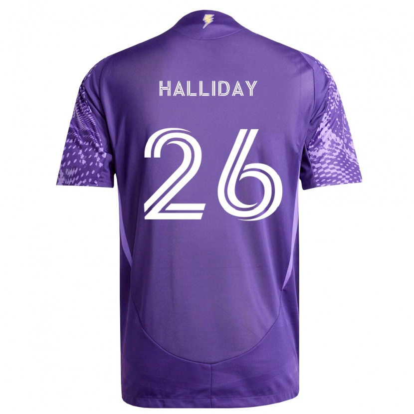 Danxen Mujer Camiseta Michael Halliday #26 Morado Blanco 1ª Equipación 2026/27 La Camisa México