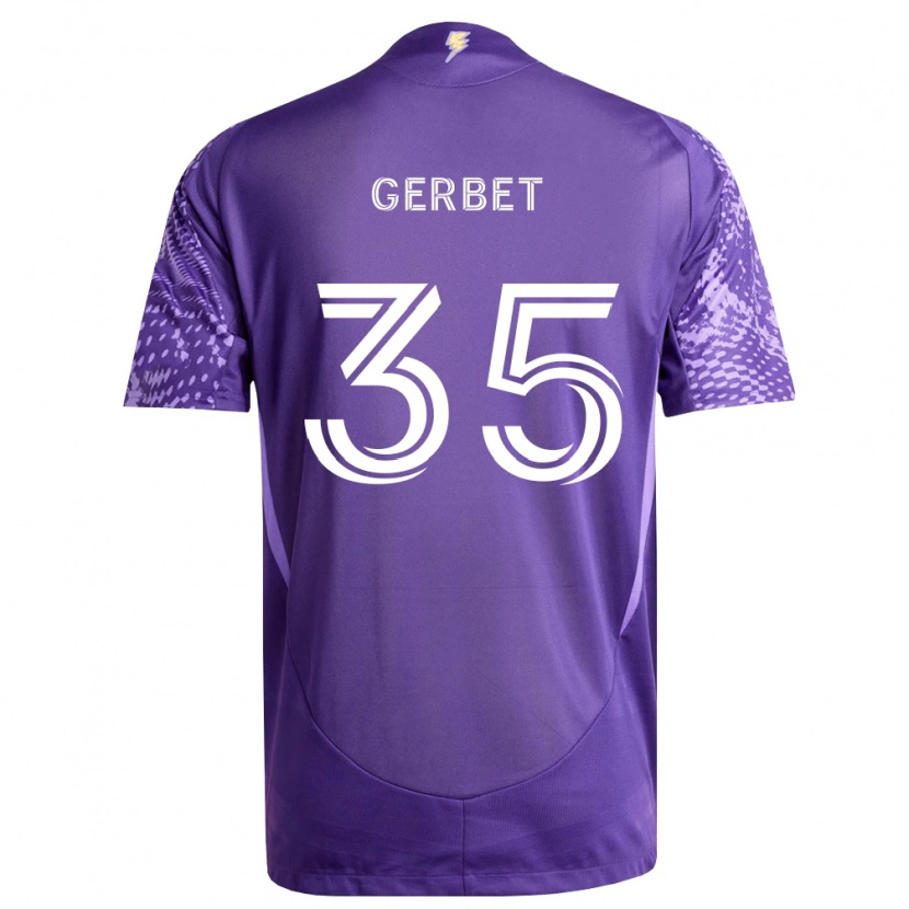 Danxen Mujer Camiseta Joran Gerbet #35 Morado Blanco 1ª Equipación 2026/27 La Camisa México