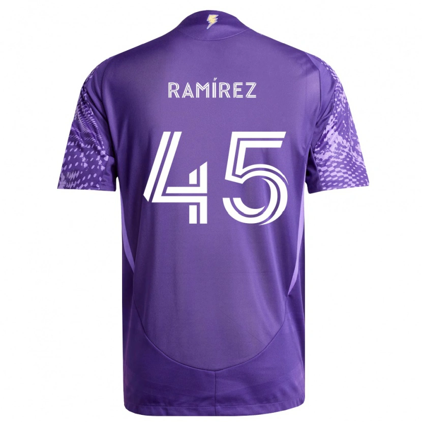 Danxen Mujer Camiseta Jacob Ramírez #45 Morado Blanco 1ª Equipación 2026/27 La Camisa México
