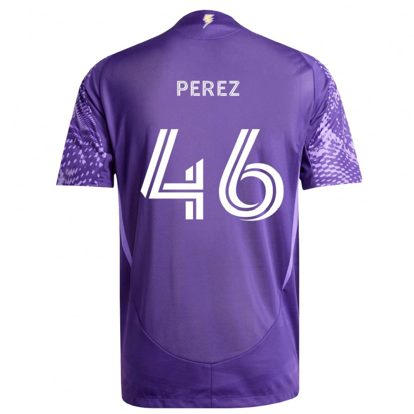 Danxen Mujer Camiseta Franco Pérez #46 Morado Blanco 1ª Equipación 2026/27 La Camisa México
