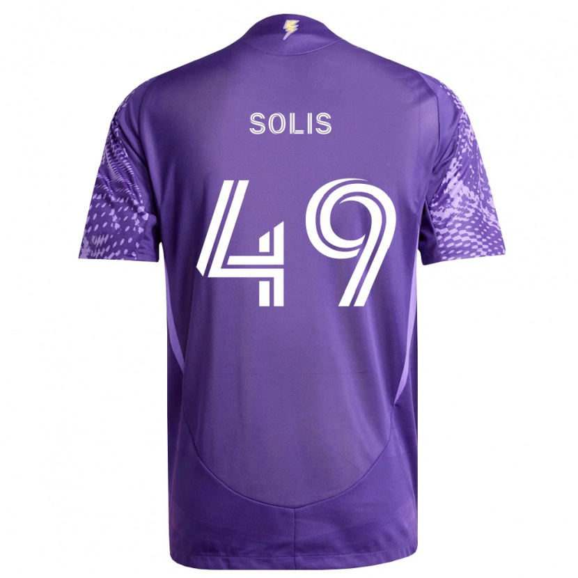 Danxen Mujer Camiseta Jhon Solís #49 Morado Blanco 1ª Equipación 2026/27 La Camisa México