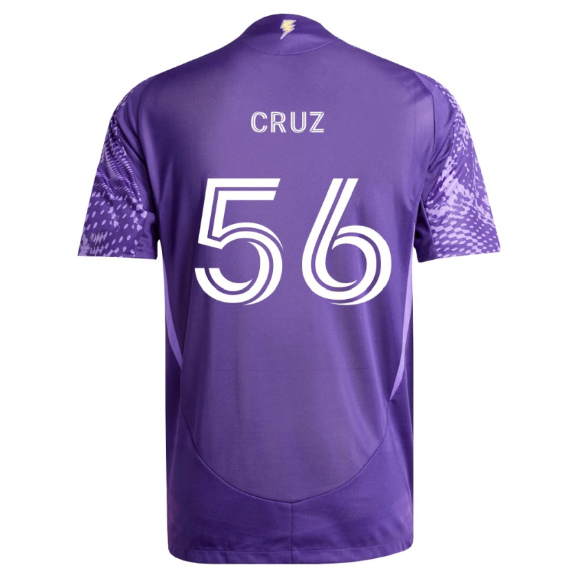 Danxen Mujer Camiseta Pedro Cruz #56 Morado Blanco 1ª Equipación 2026/27 La Camisa México