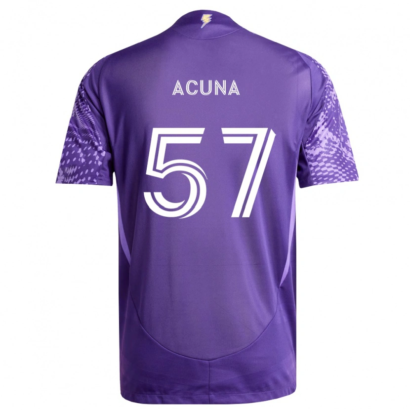 Danxen Mujer Camiseta Cristofer Acuña #57 Morado Blanco 1ª Equipación 2026/27 La Camisa México