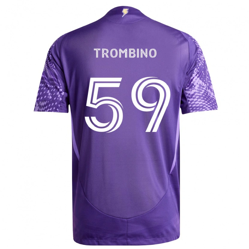 Danxen Mujer Camiseta Caleb Trombino #59 Morado Blanco 1ª Equipación 2026/27 La Camisa México