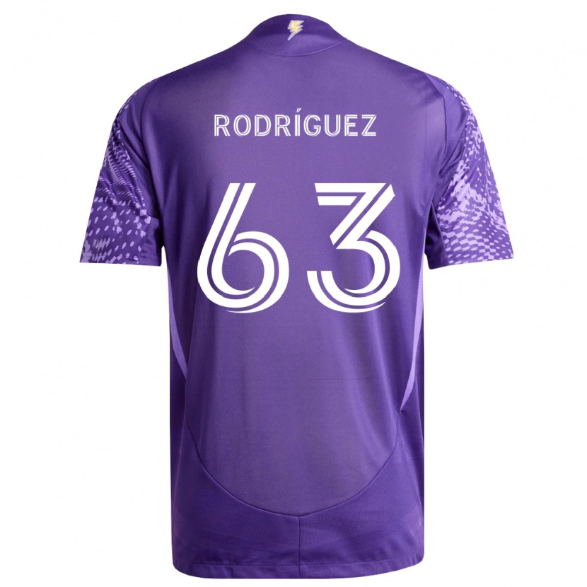 Danxen Mujer Camiseta Zinédine Rodríguez #63 Morado Blanco 1ª Equipación 2026/27 La Camisa México