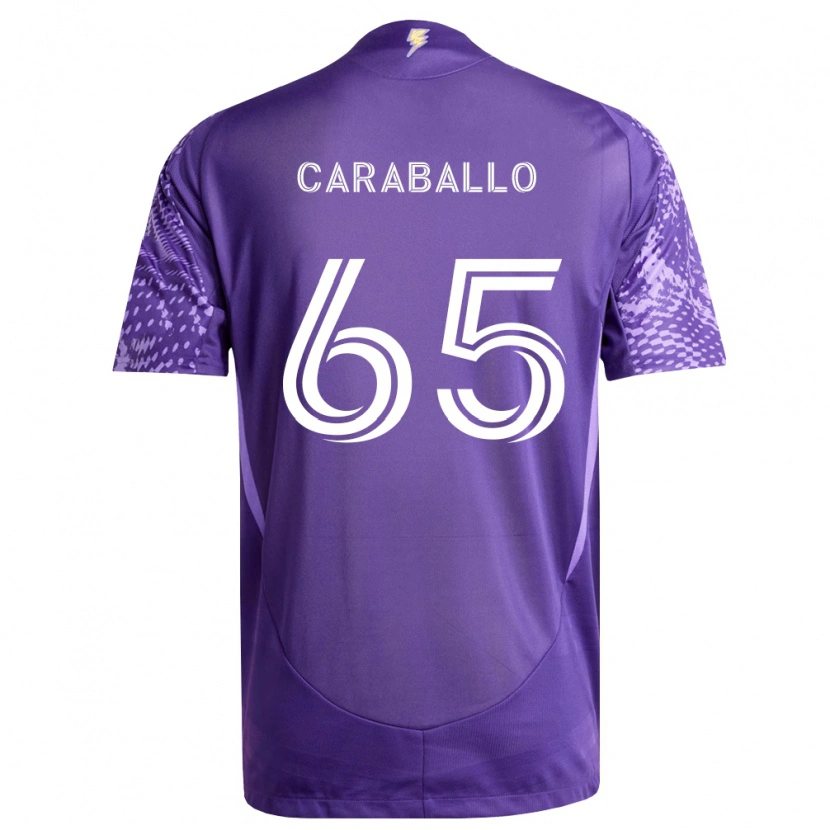 Danxen Mujer Camiseta Gustavo Caraballo #65 Morado Blanco 1ª Equipación 2026/27 La Camisa México