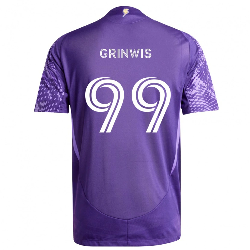 Danxen Mujer Camiseta Adam Grinwis #99 Morado Blanco 1ª Equipación 2026/27 La Camisa México