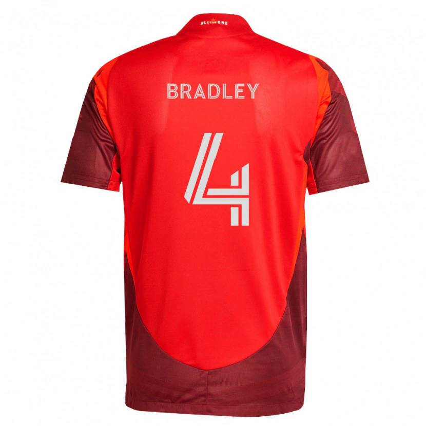 Danxen Mujer Camiseta Michael Bradley #4 Rojo Borgoña 1ª Equipación 2026/27 La Camisa México